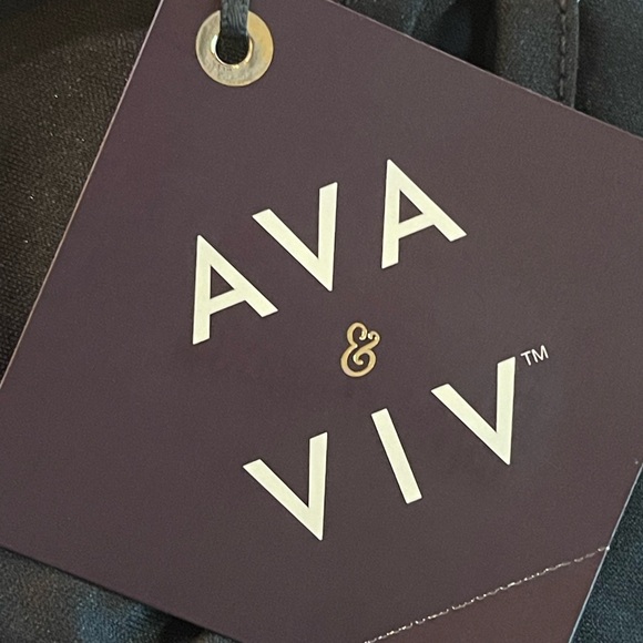 Ava & Viv Black Polka Dot Long Sleeve Dress 2pc - Picture 6 of 7